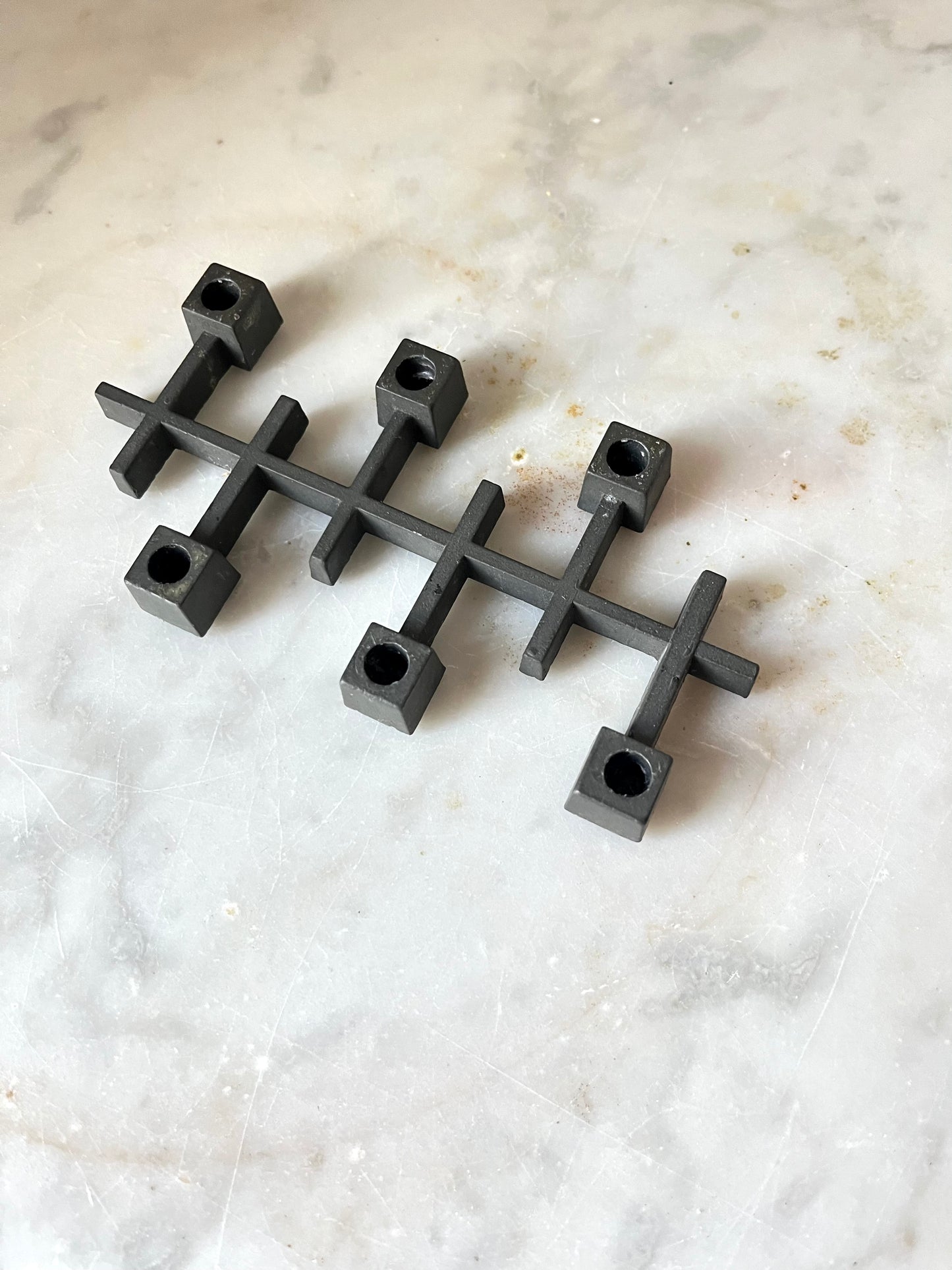 Modularer brutalistischer Kerzenhalter von Jens Quistgaard für Paro, Dänemark, 1970er Jahre