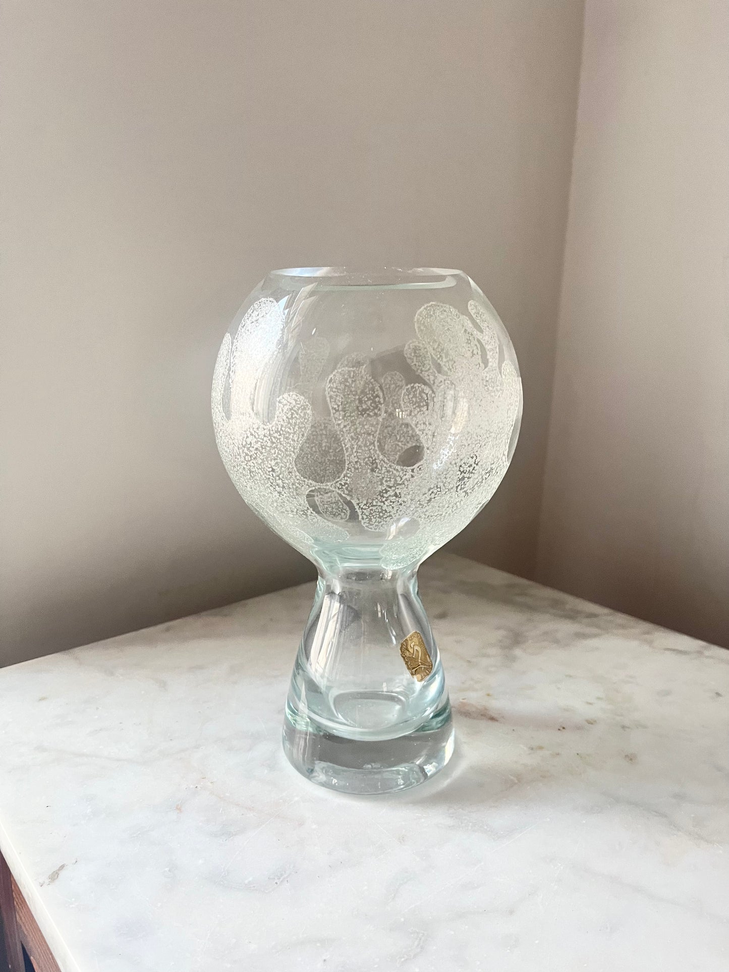 Art Glass Vase by Marita Voigt for Ilmenau, DDR - East Germany