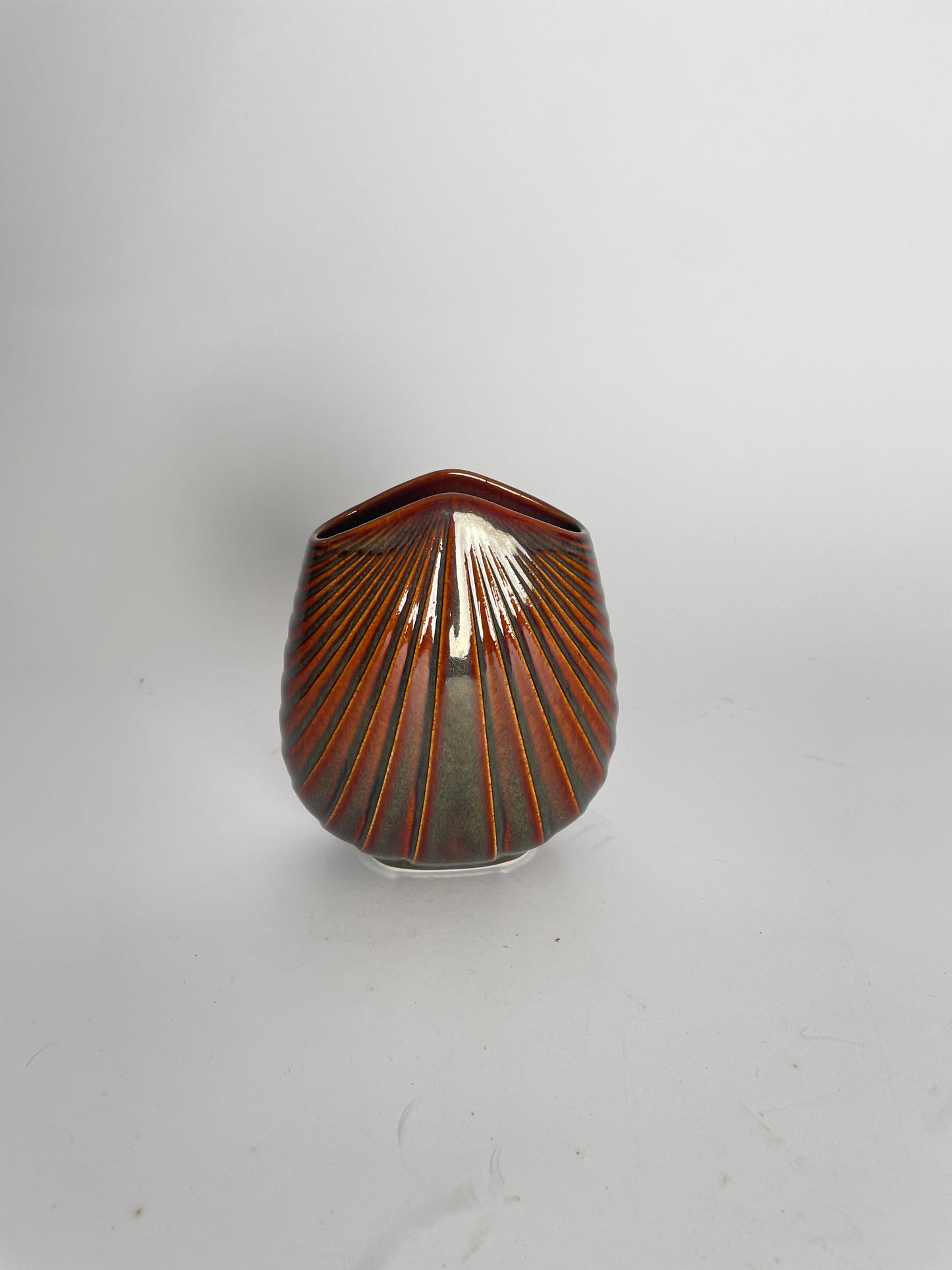 Vintage Max Fussl Fächervase fan vase for Rosenthal Studio-Line, Germany, mid-century modern fan vase