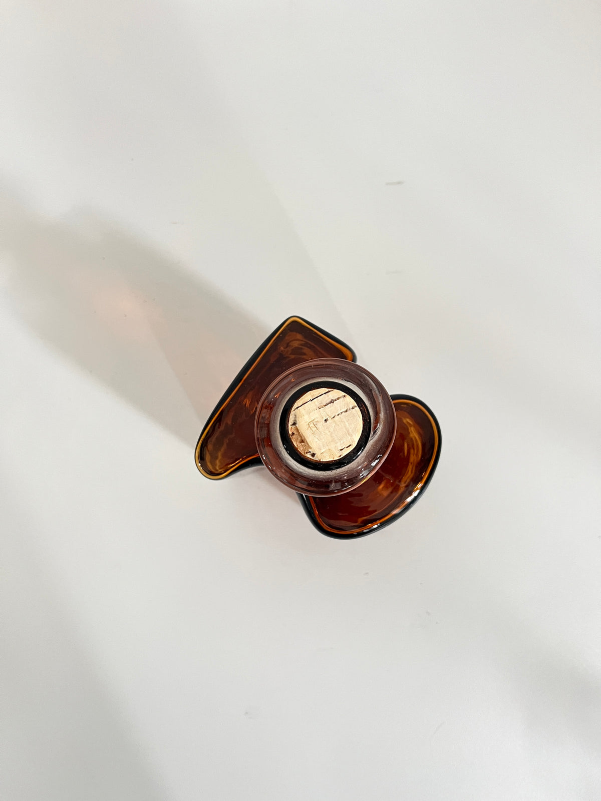Brown Glass Hivert Bottle, Holmegaard, Denmark, 1970
