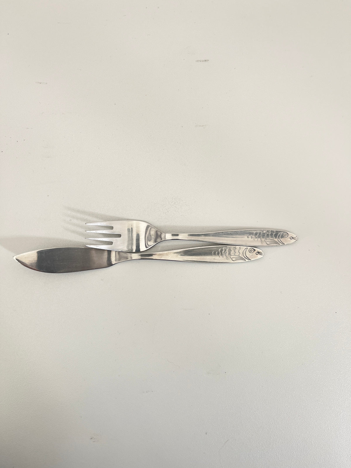 12-Piece Stainless Steel Fish Cutlery Set, WMF Cannes, Germany 1960s