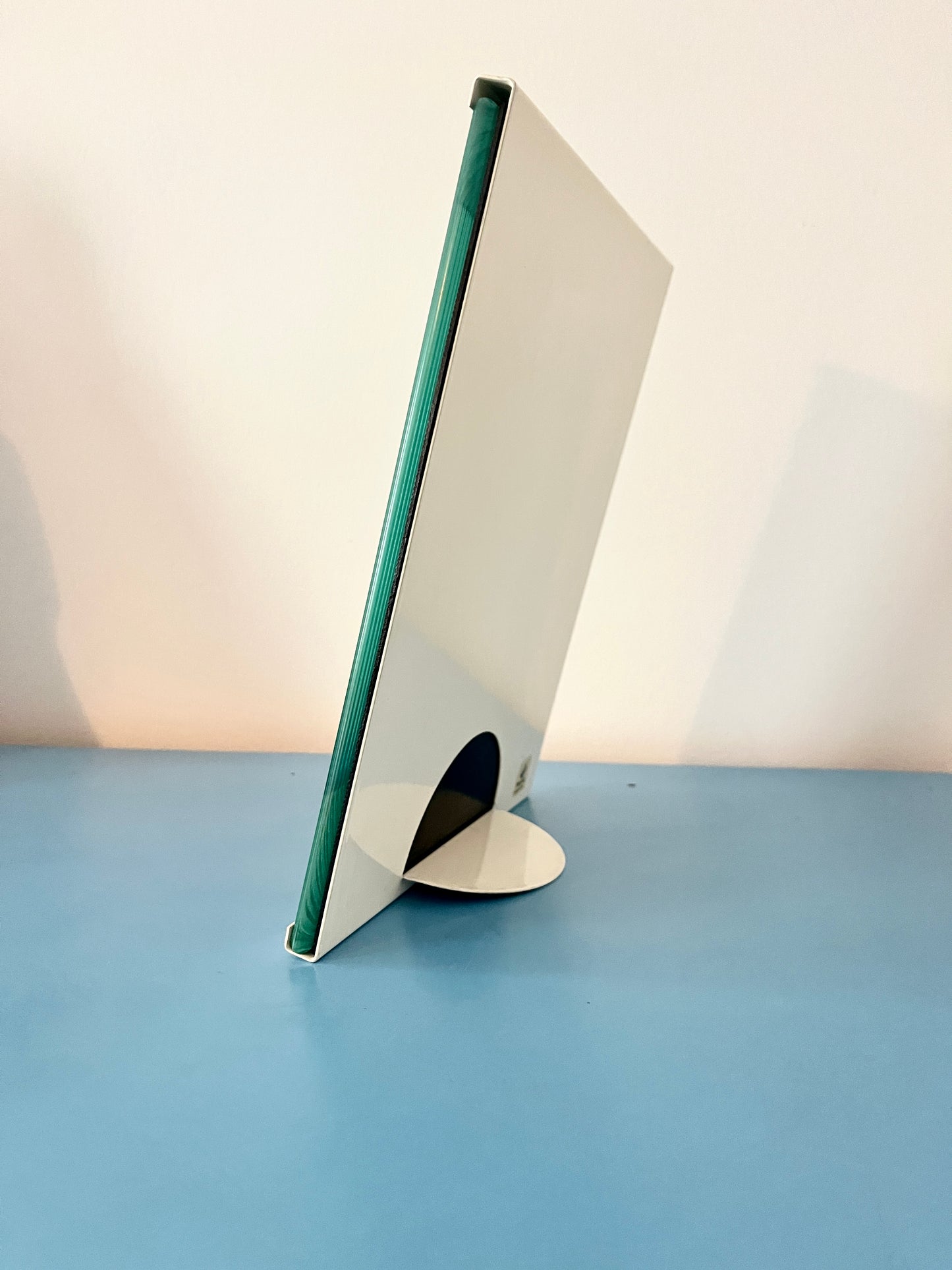 Minimal Glass & Metal Photo Frame by Progetti, Italy, 1980s