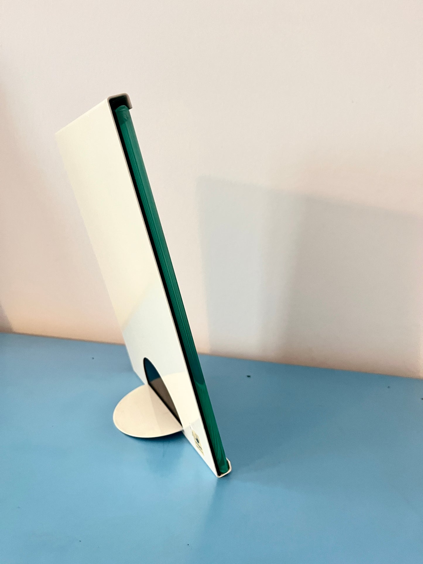 Minimal Glass & Metal Photo Frame by Progetti, Italy, 1980s