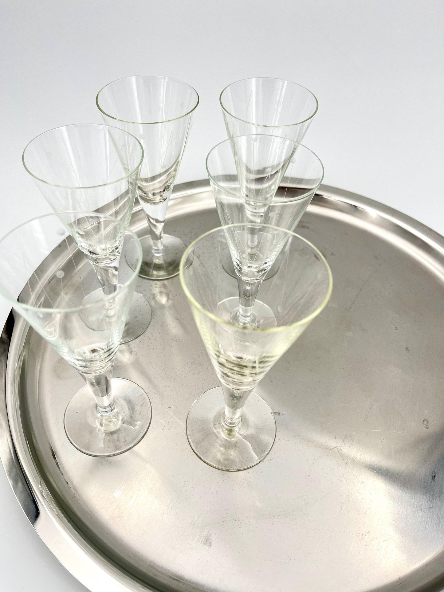 Set di 6 bicchieri Holmegaard Clausholm di Per Lütken, Danimarca, anni '50