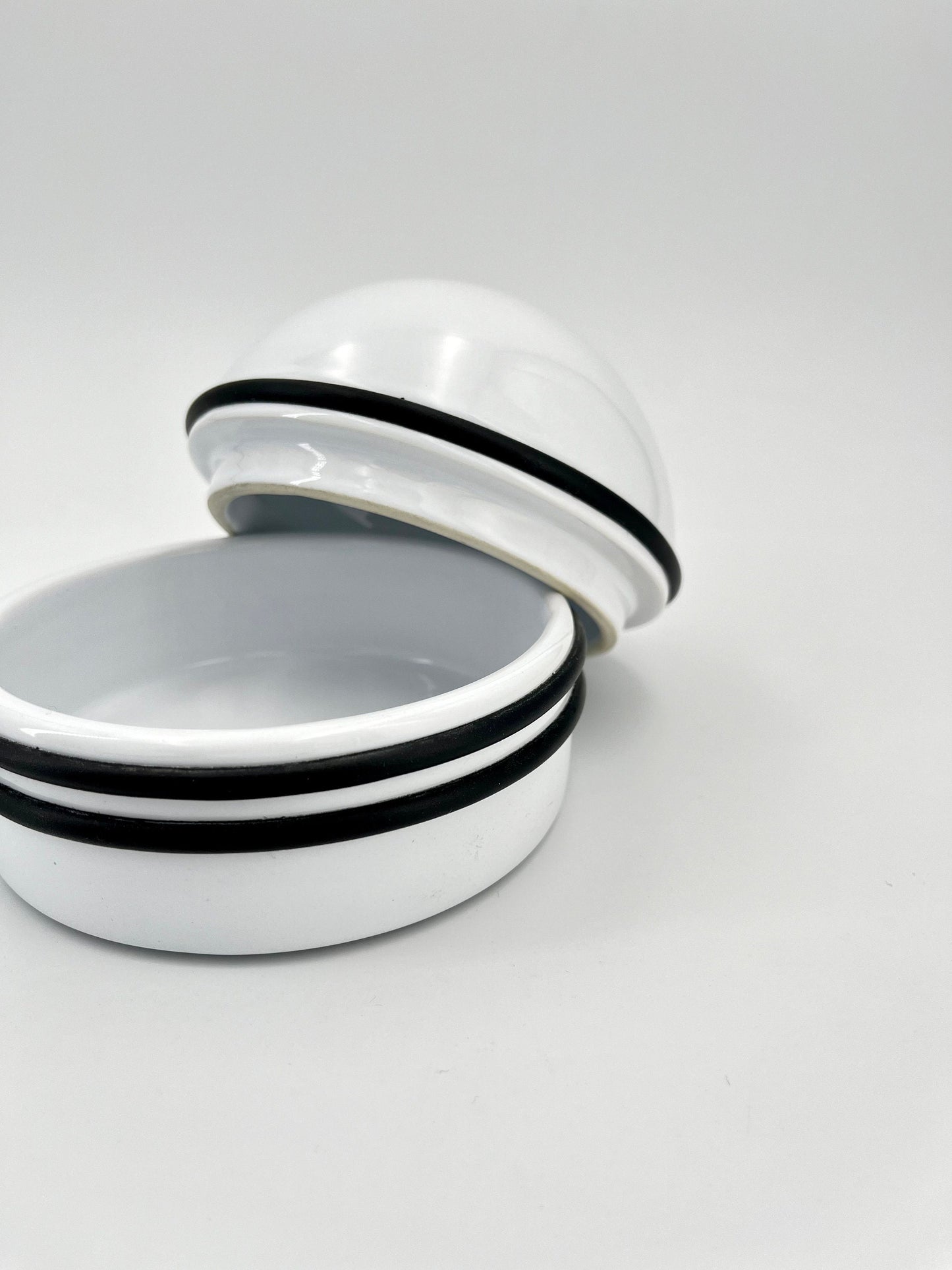 Set 2 Ceramic Jewelry Box, Italy, 1970s