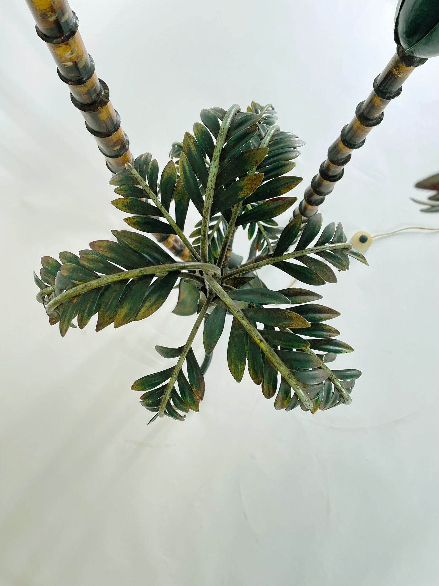 Palm Tree Floor Lamp, Handcrafted Painted Metal, France, 1920s