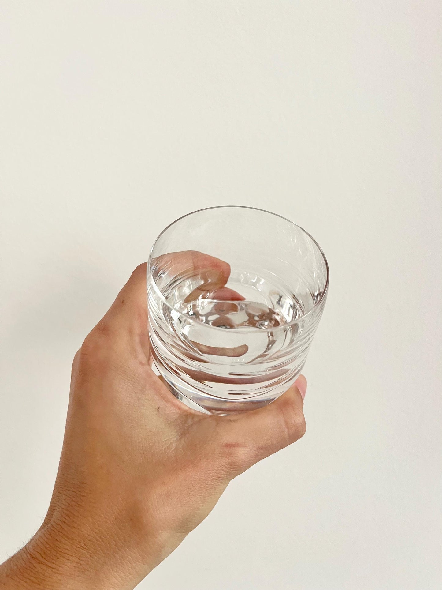 Vintage Pitagora shot glasses by Marco Zanuso for Arnolfo Di Cambio, Italy 1969, clear geometric shot glass set