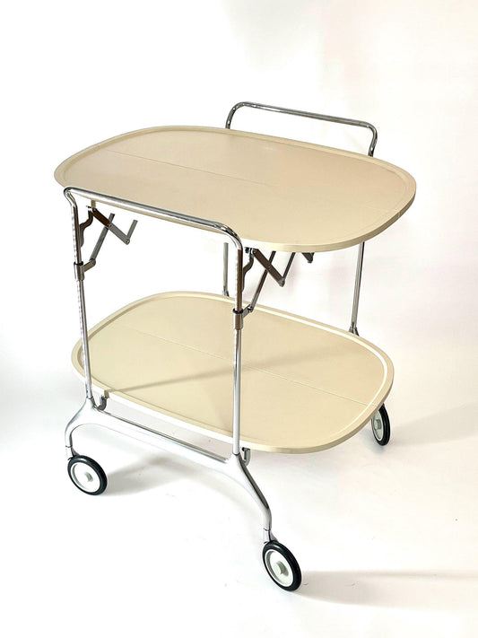 Vintage Kartell Gastone Foldable Bar Cart by Antonio Citterio, 1980s Italy