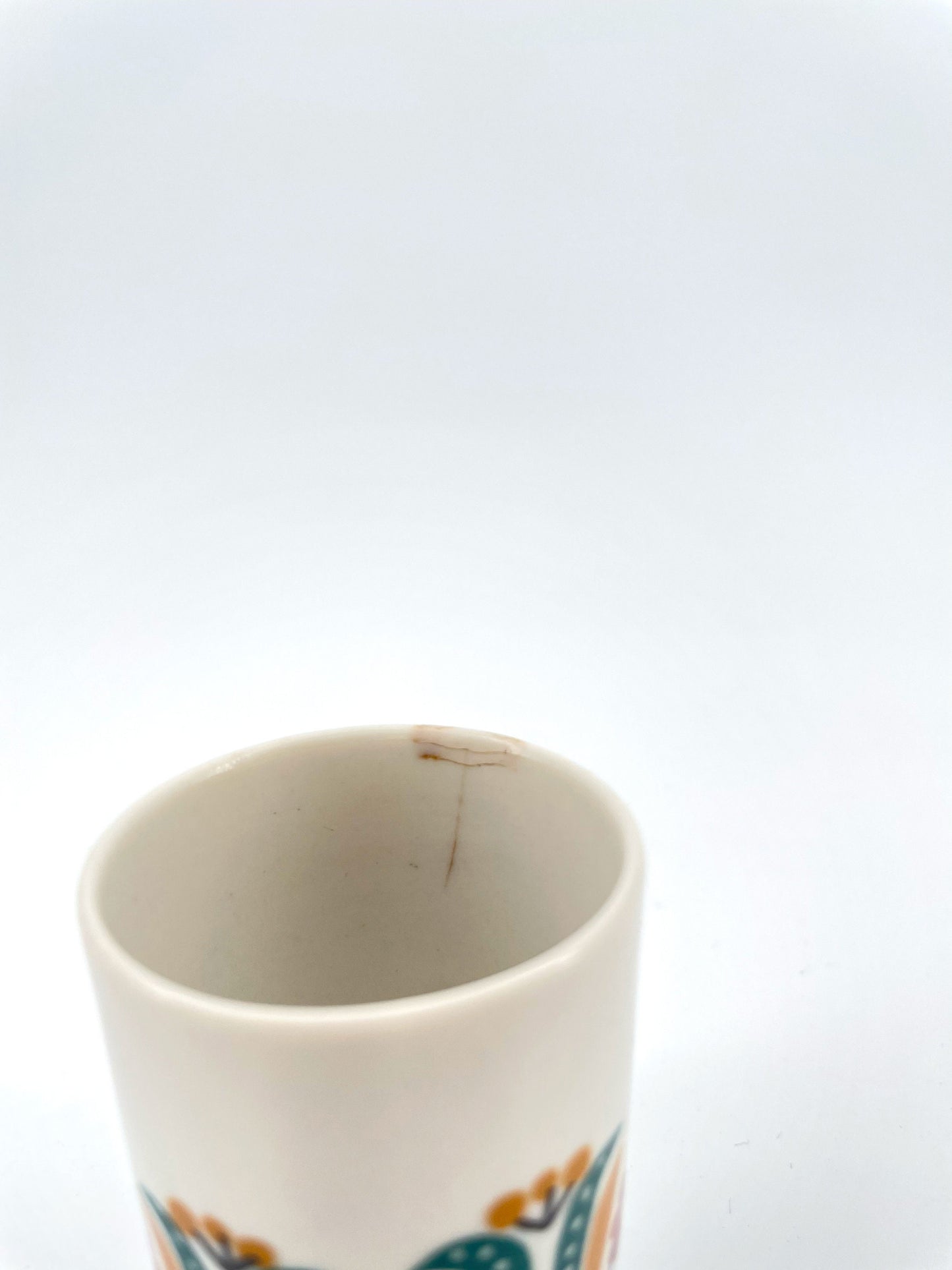 Bottiglia e bicchieri in ceramica per liquore, H. Krügel, Germania, anni '60