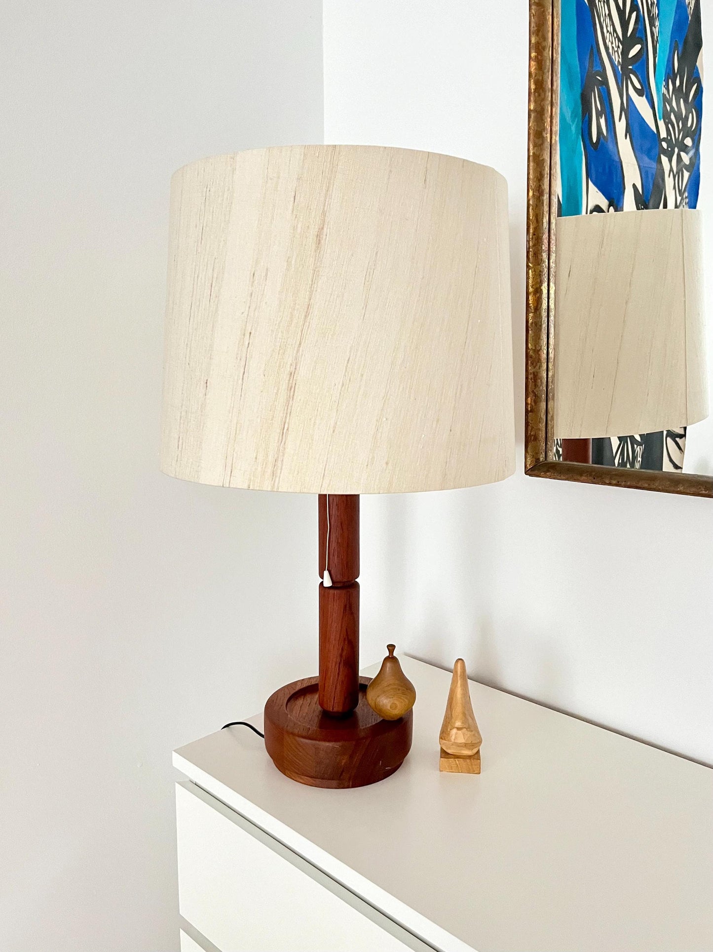 Mid-Century Modern Tischlampe aus Teakholz von Domus, Dänemark, 1960er Jahre