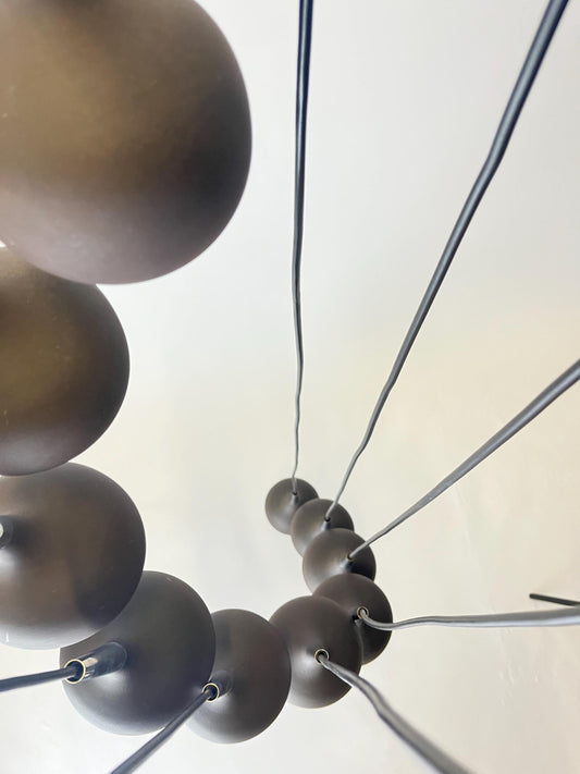 Vintage Hans-Agne Jakobsson Dome Pendant Light for AB Markaryd – 1970s Swedish Design, 10 Shades