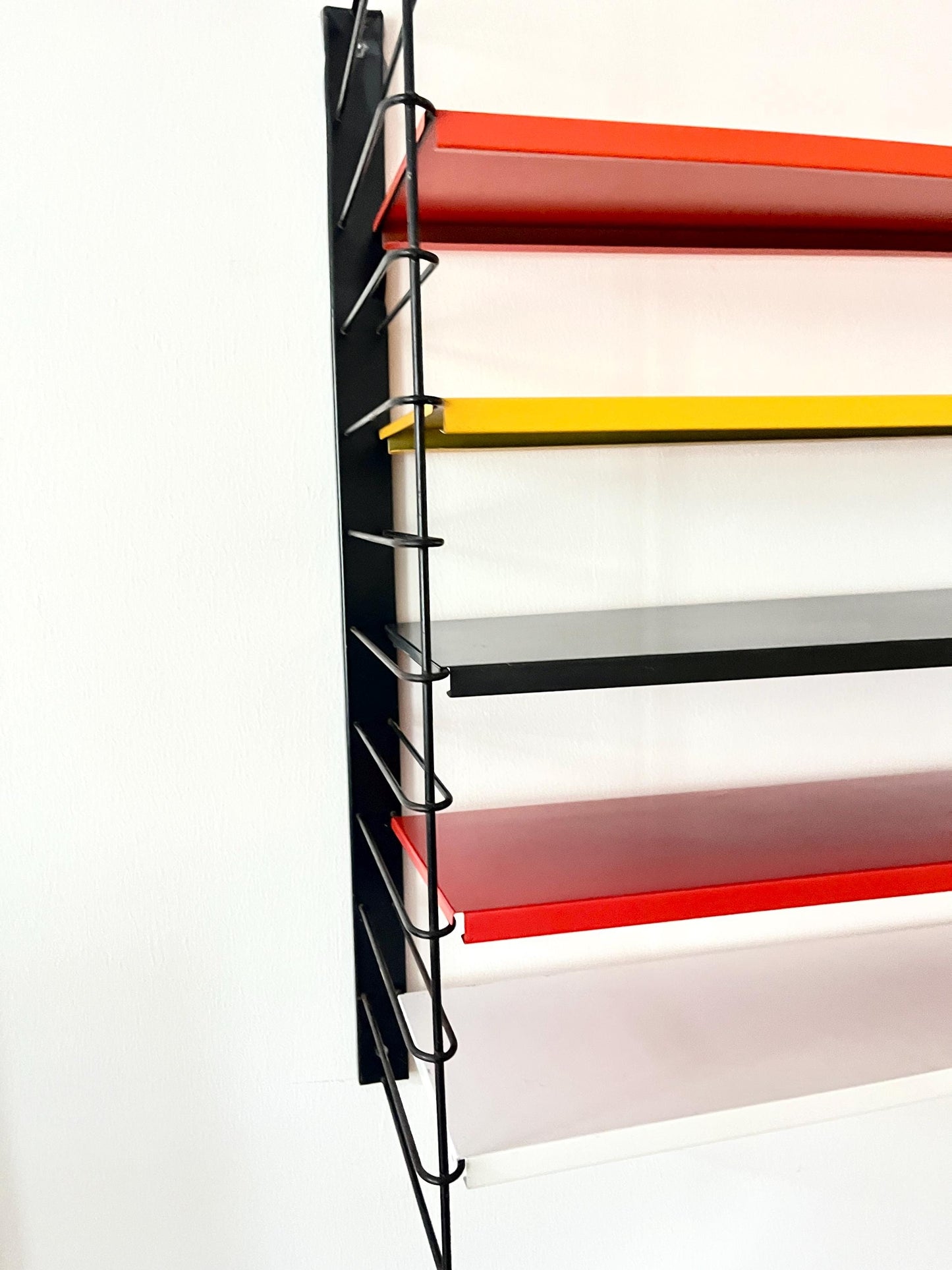 Tomado 'De Stijl' Modular Metal Wall Shelf by Friso Kramer, Netherlands, 1950s