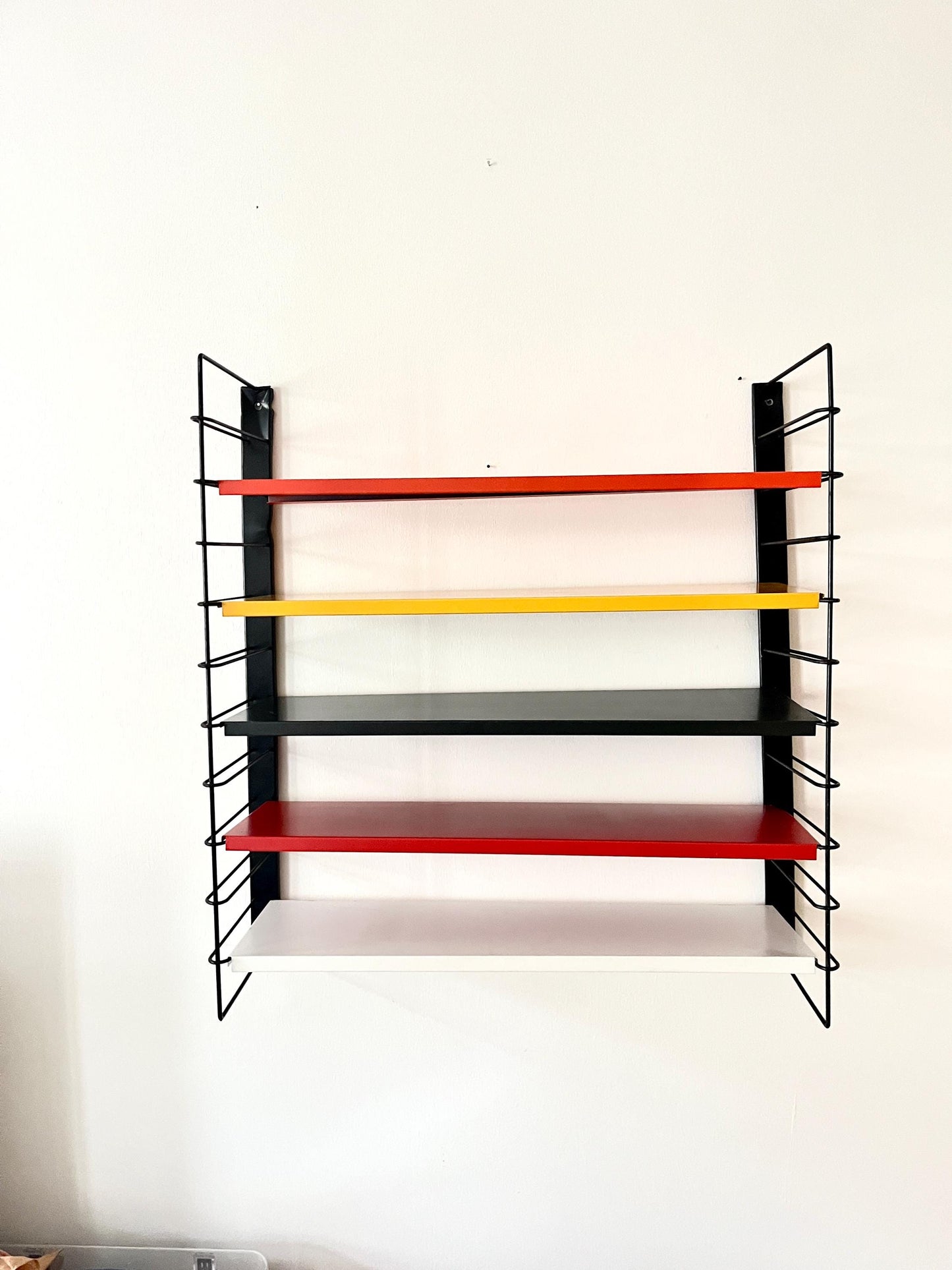 Tomado 'De Stijl' Modular Metal Wall Shelf by Friso Kramer, Netherlands, 1950s