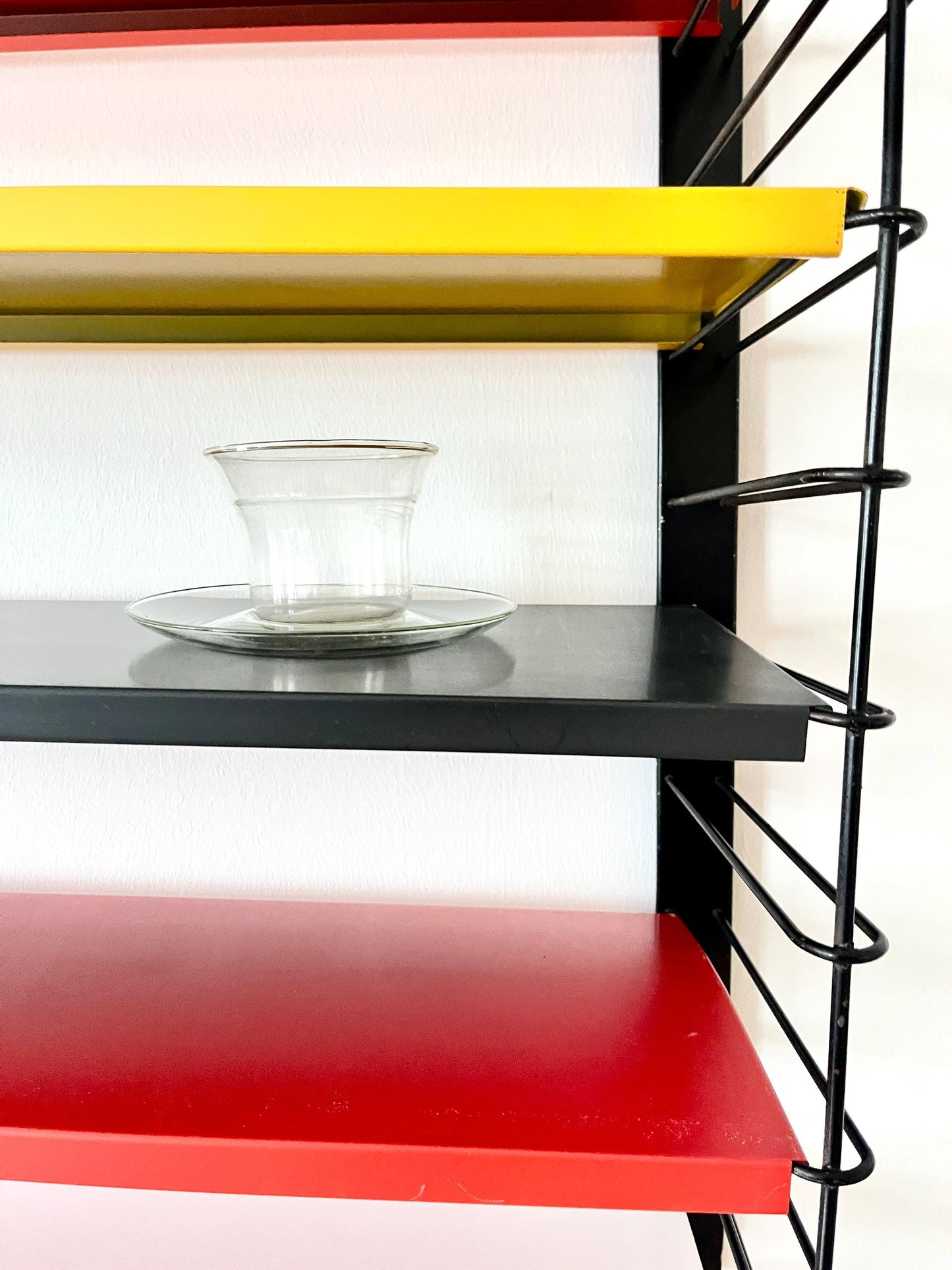 Tomado 'De Stijl' Modular Metal Wall Shelf by Friso Kramer, Netherlands, 1950s