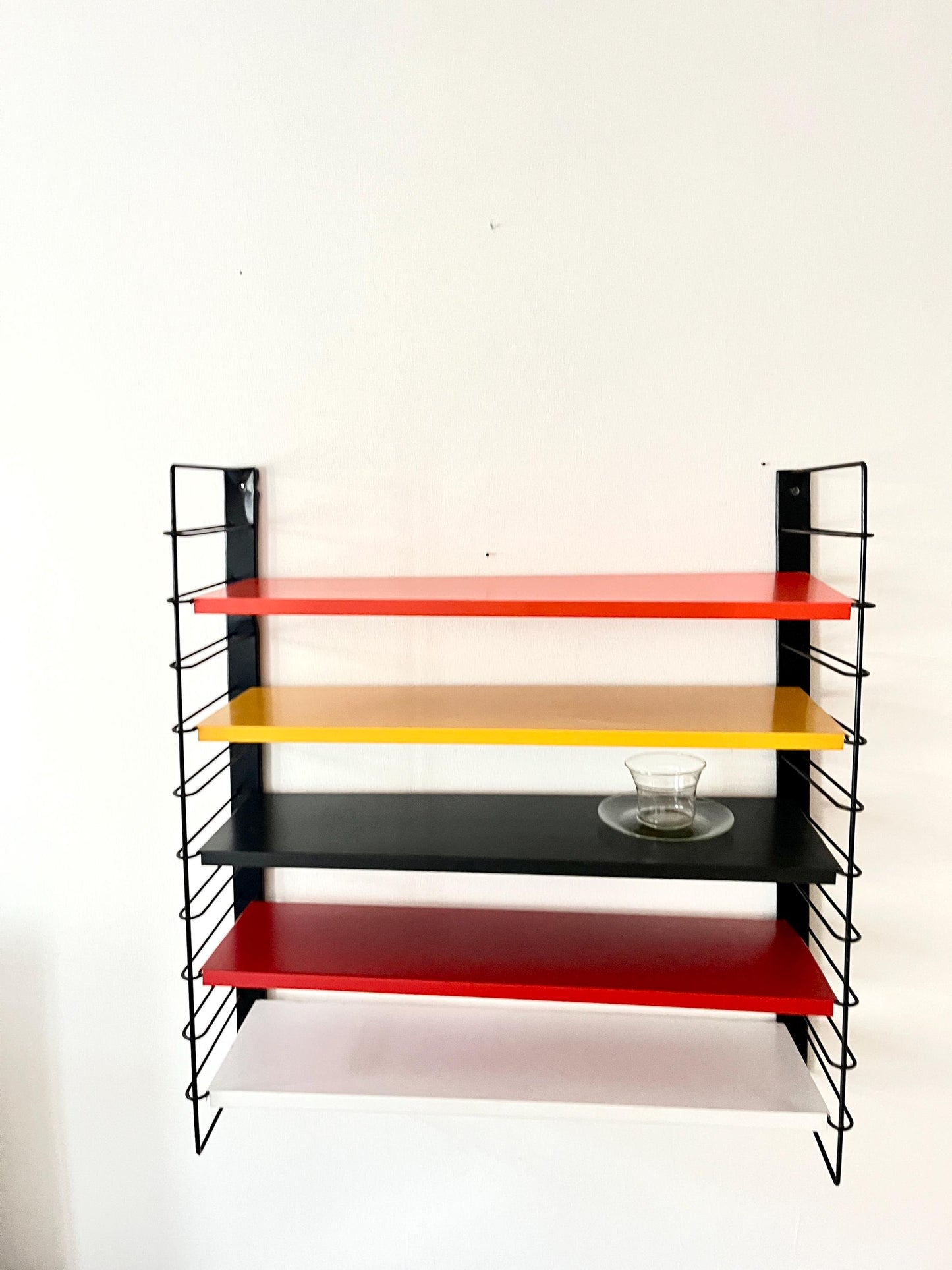 Tomado 'De Stijl' Modular Metal Wall Shelf by Friso Kramer, Netherlands, 1950s