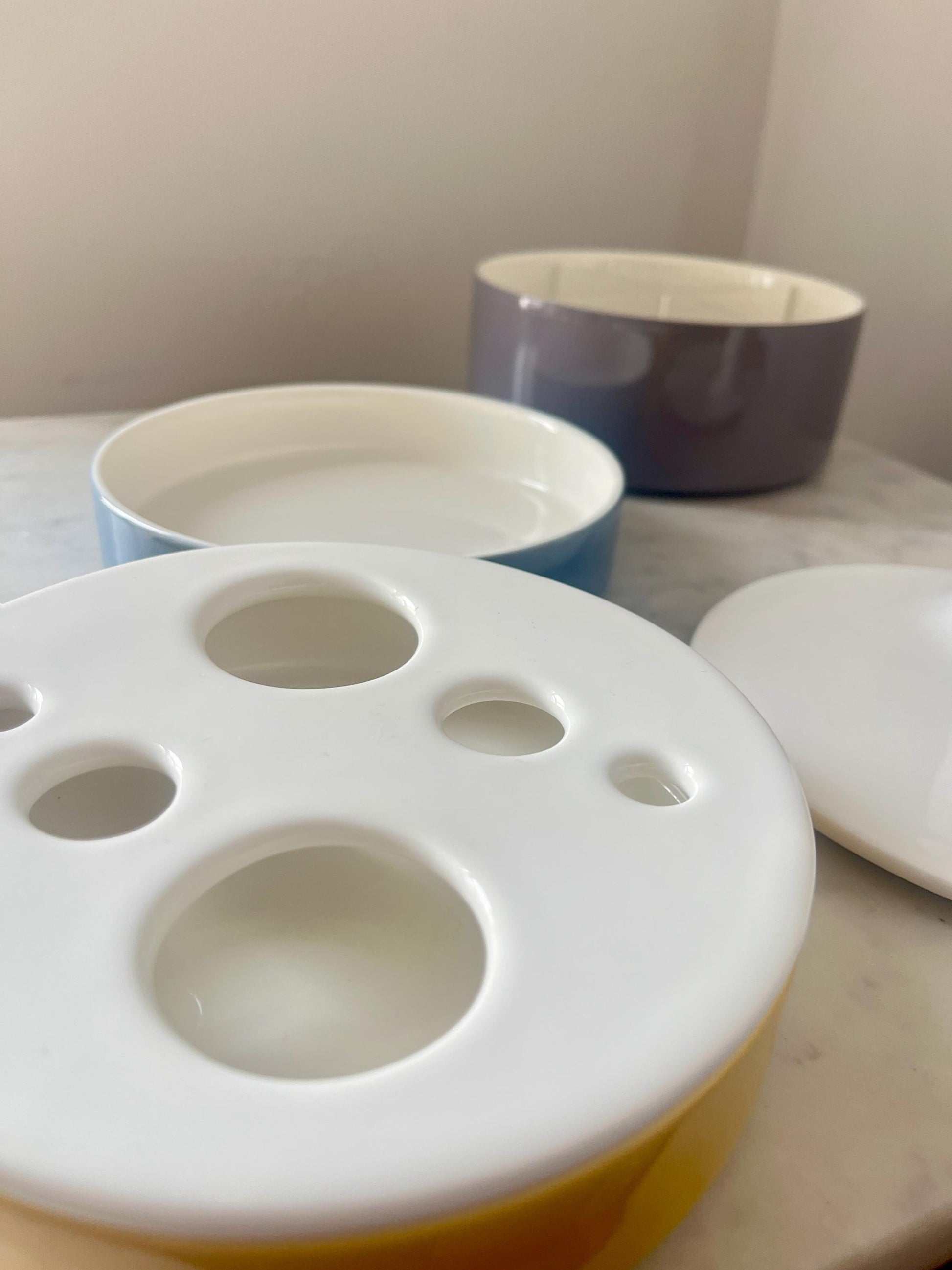 Villeroy & Boch Modular Bathroom Organizer, Ceramic, Germany, 1980s