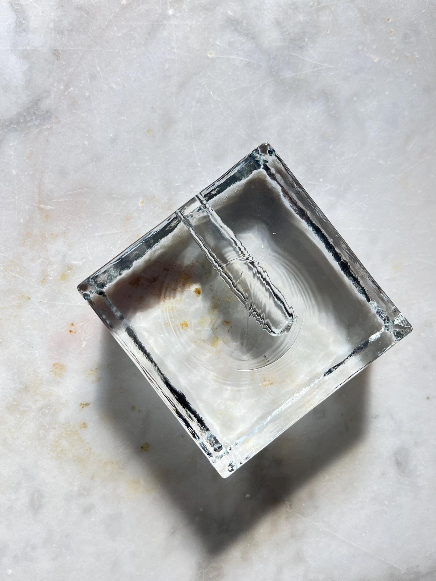 Ice-Block Glass Solifleur Vase, 1960s–70s