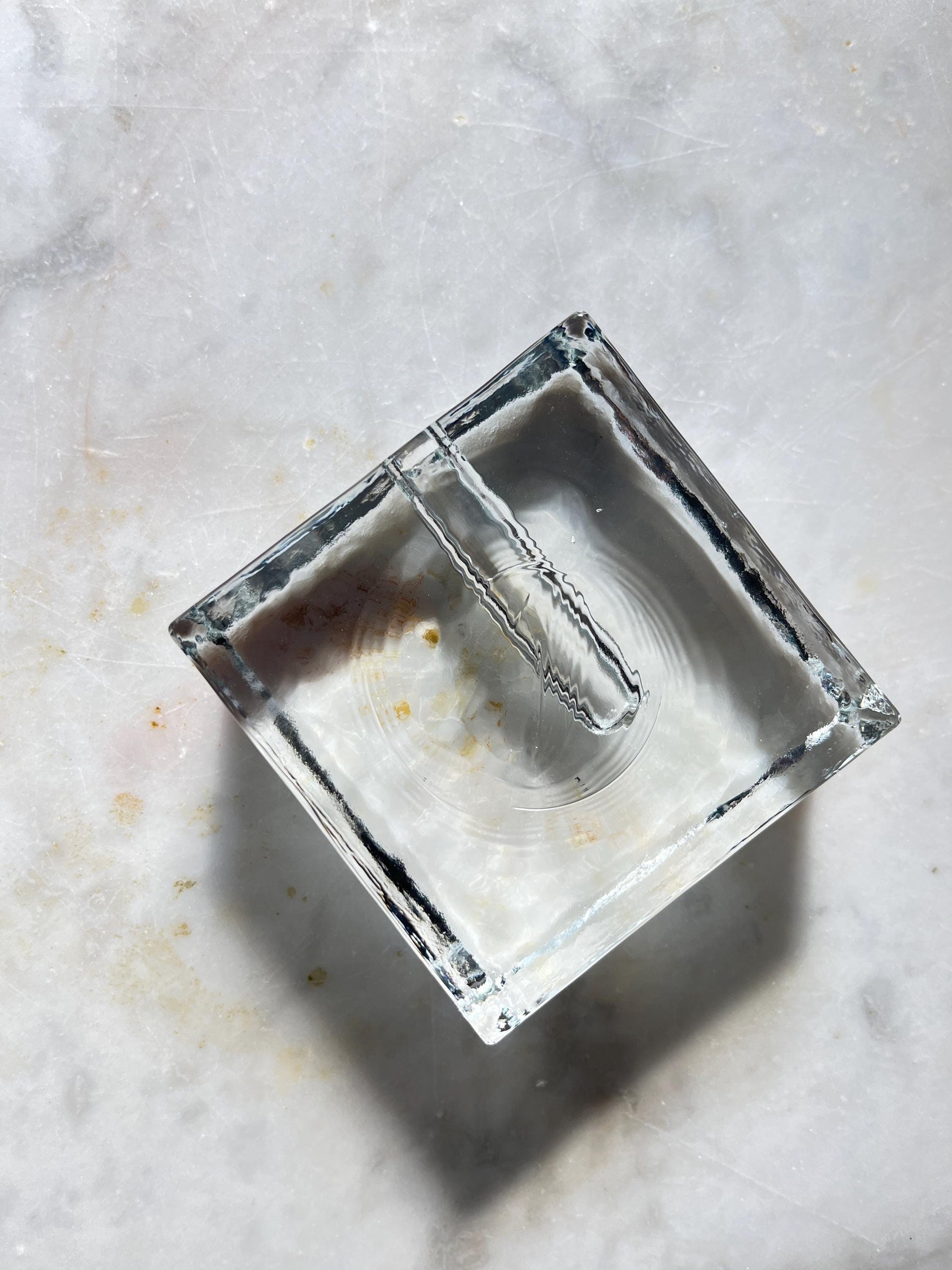 Ice-Block Glass Solifleur Vase, 1960s–70s
