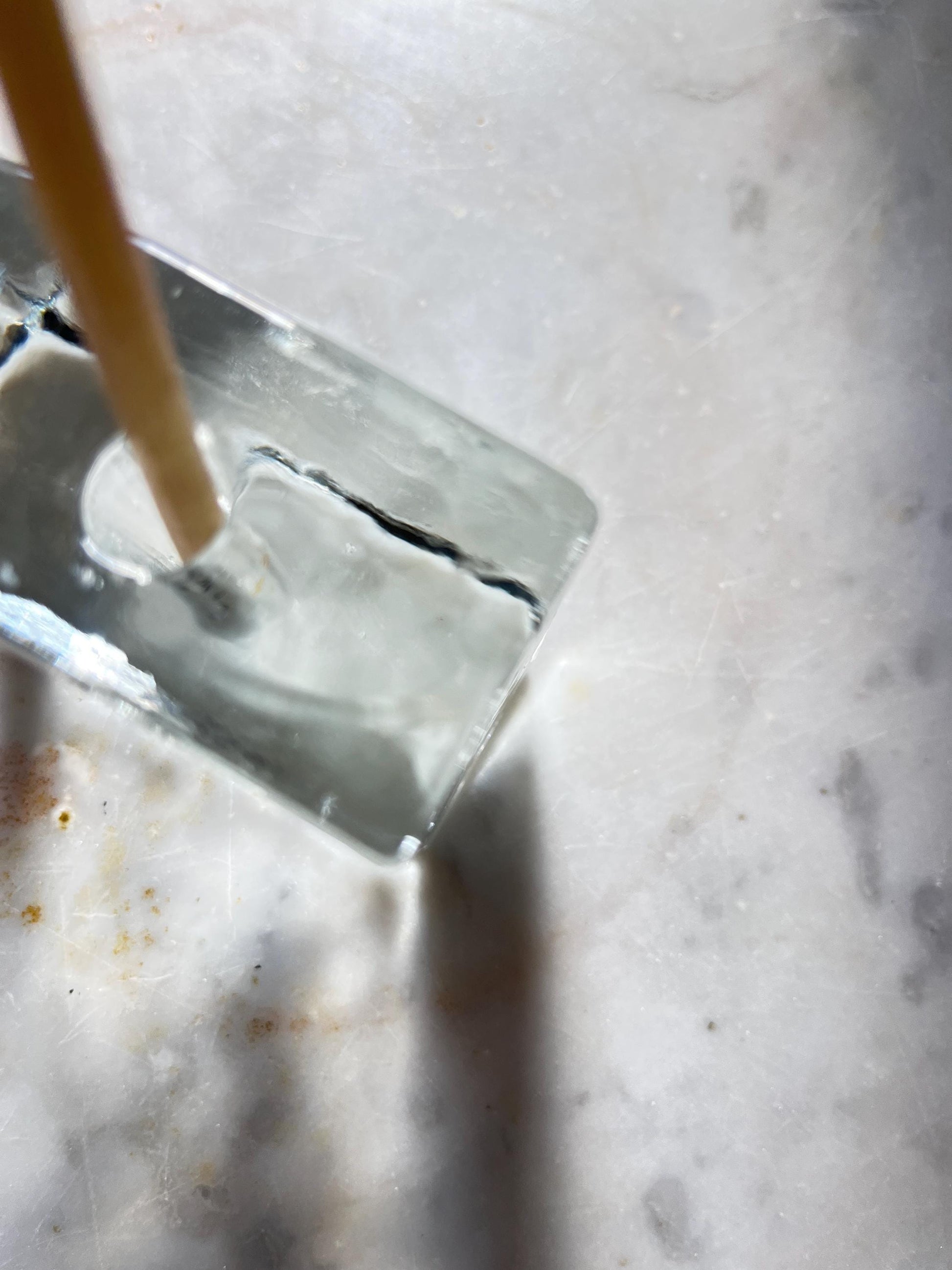 Ice-Block Glass Solifleur Vase, 1960s–70s