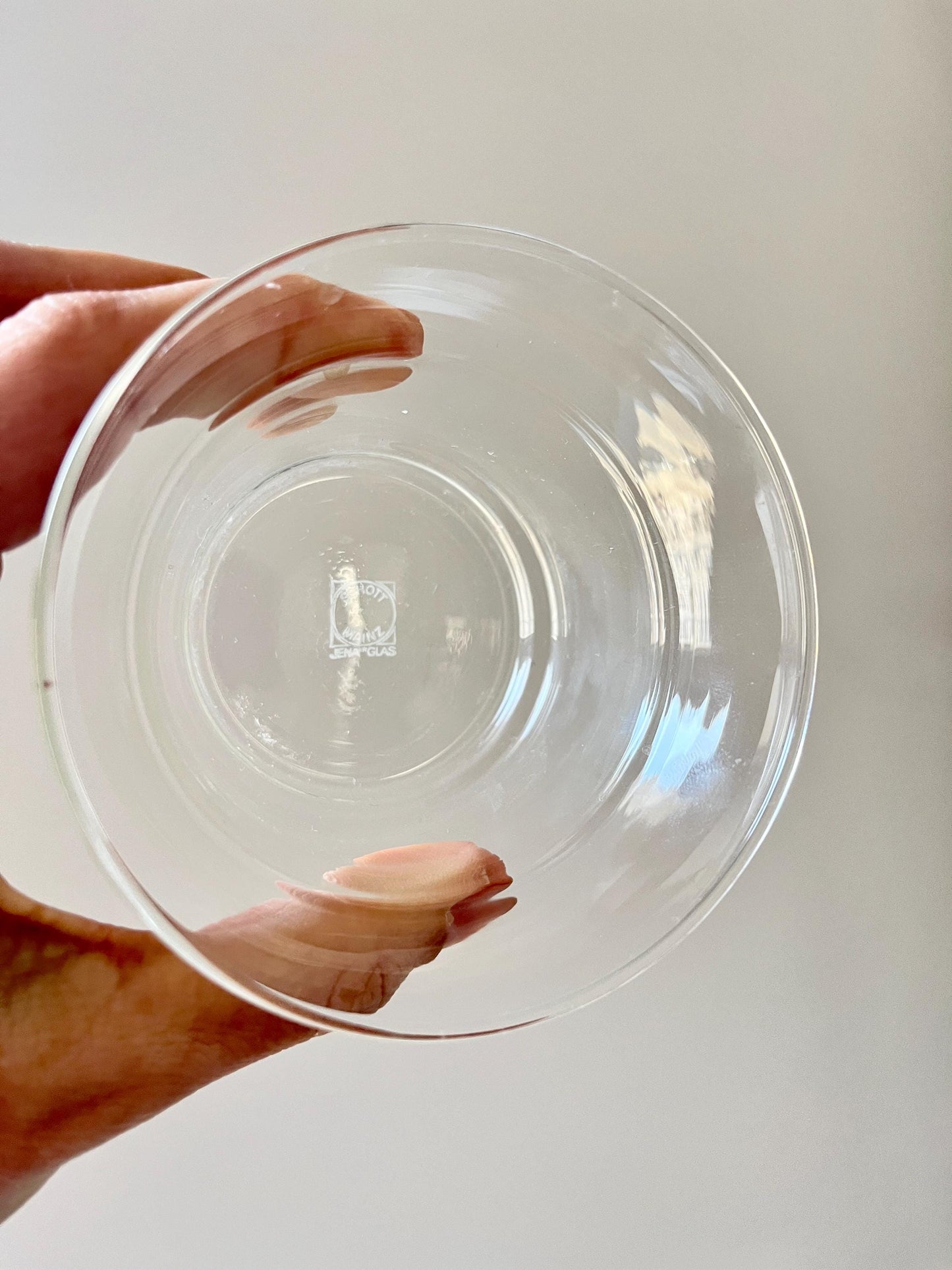 Set of 6 Jena Borosilicate Glass Tea Cups, Schott, GDR, 1960s