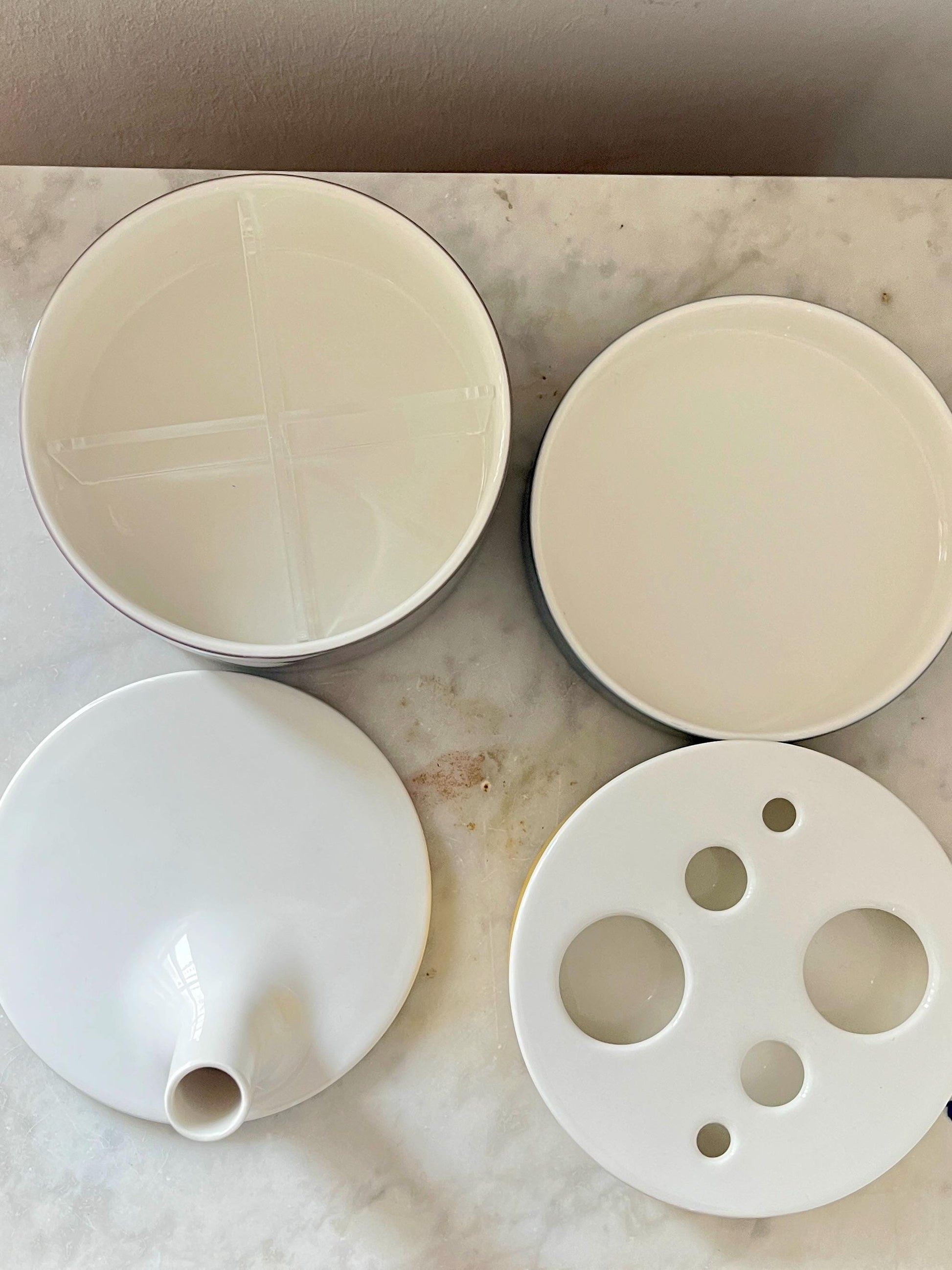 Villeroy & Boch Modular Bathroom Organizer, Ceramic, Germany, 1980s