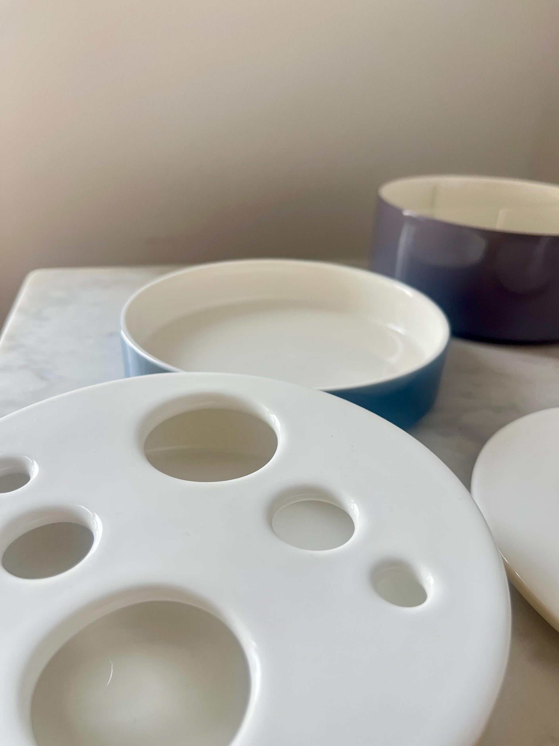 Villeroy & Boch Modular Bathroom Organizer, Ceramic, Germany, 1980s