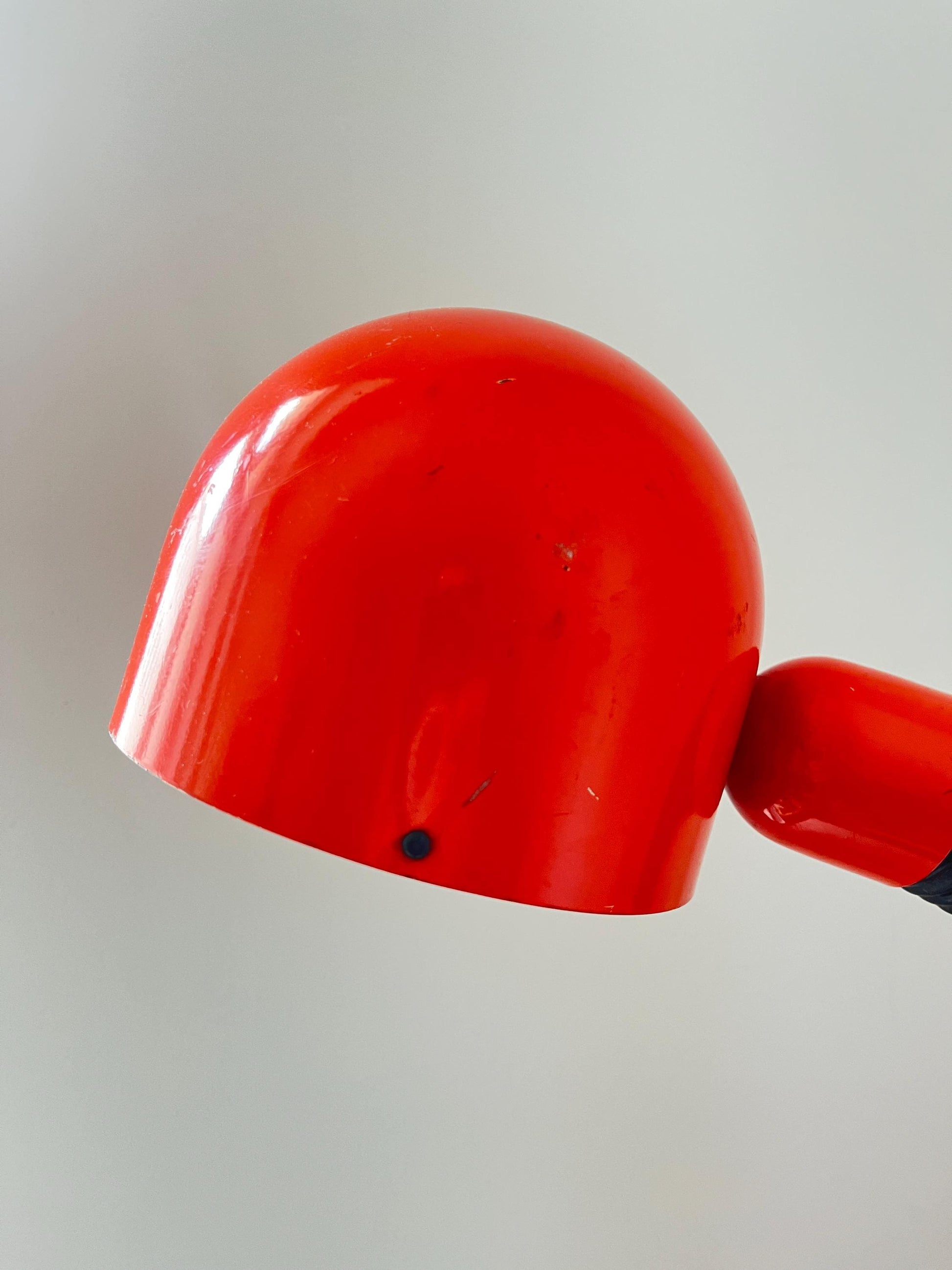 Space Age Orange Gooseneck Table Lamp, 1970s