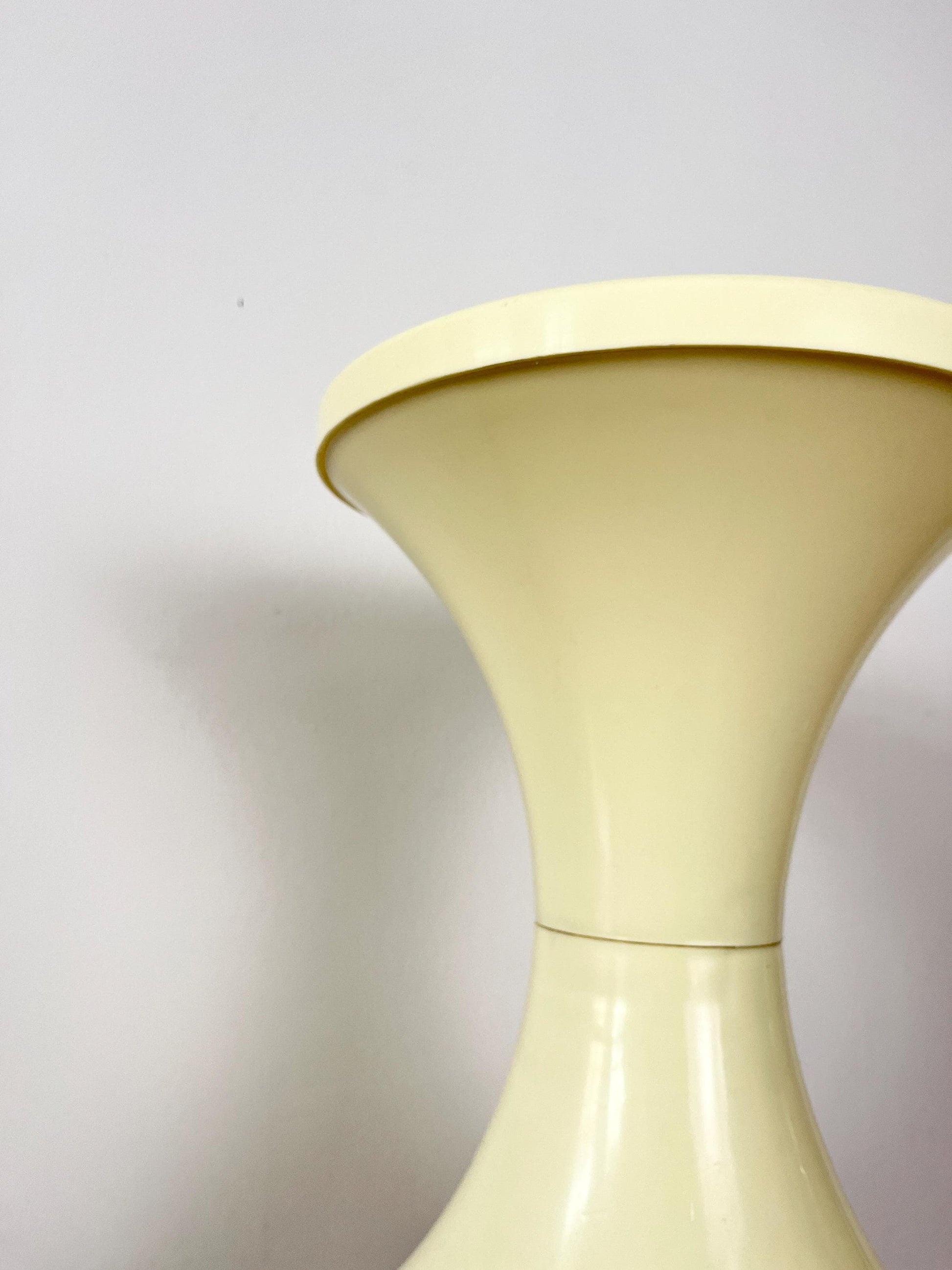 GDR Space Age Tulip Storage Stool, Butter Yellow, 1970s